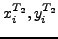 $x^{T_2}_i,y^{T_2}_i$