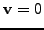 $\displaystyle \mathbf{v}=0$